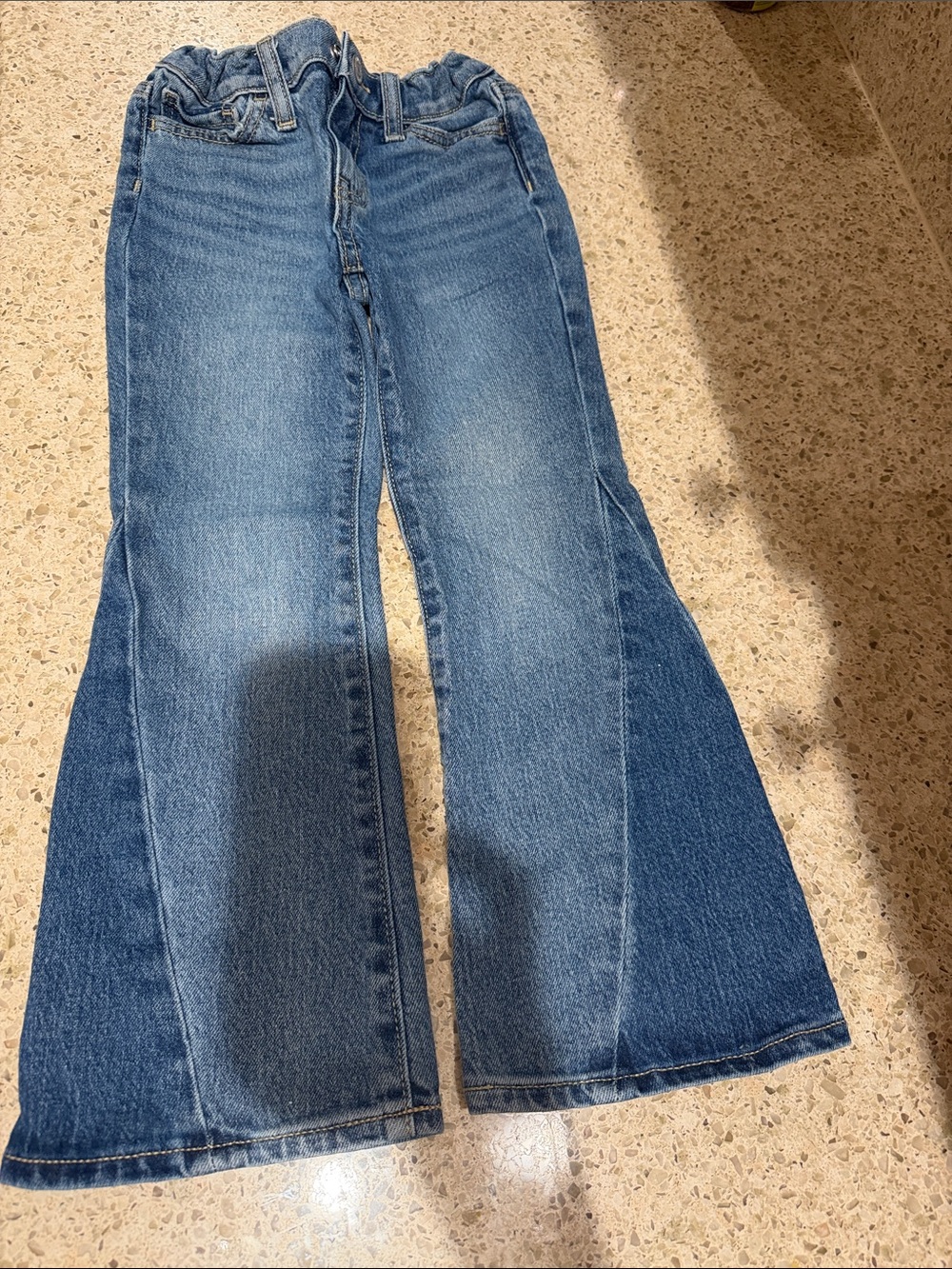 Old Navy Two-Tone Blue Flare Jeans